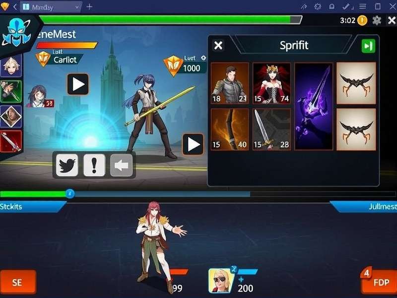 Fiery Blade Protector Gameplay Screenshot